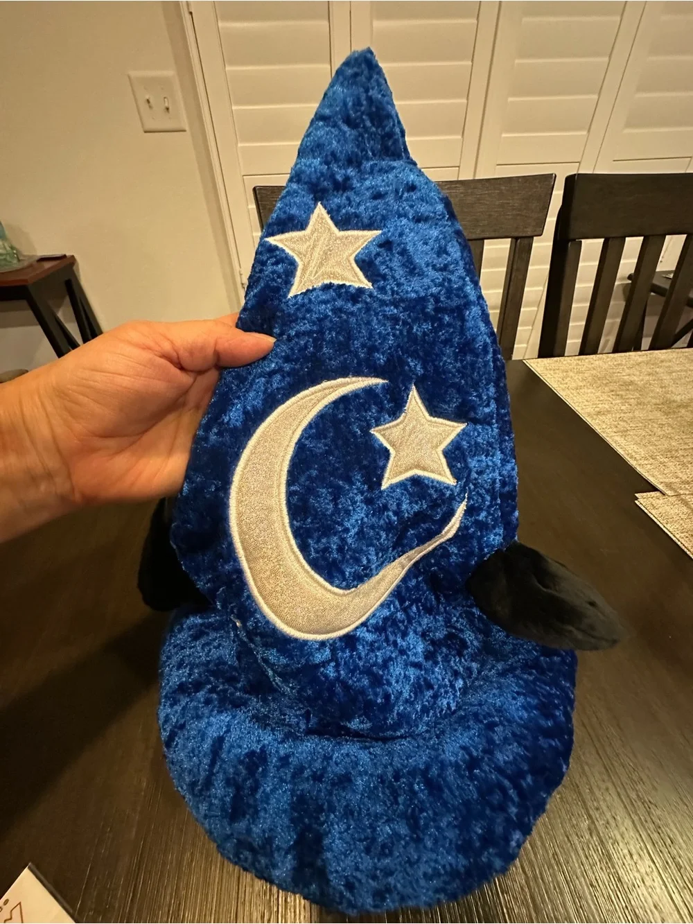 Disney Parks Sorcerer Mickey Mouse Plush Wizard Hat Adult (Fantasia) NEVER WORN